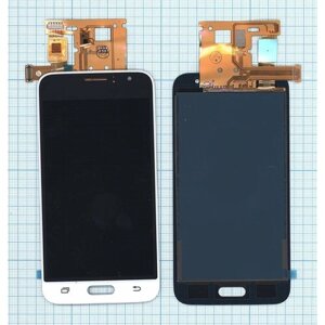 Дисплей (модуль) для Samsung Galaxy J1 (2016) SM-J120F в сборе с тачскрином (TFT) белый