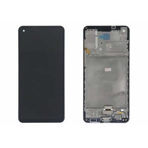 Дисплей Samsung A217F/DS (A21s) ORG LCD в рамке (черный)
