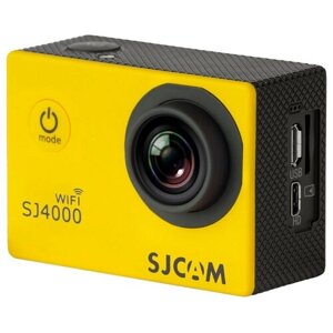 Экшн-камера SJCAM SJ4000 WiFi, 12МП, 1920x1080, 900 мА·ч, желтый