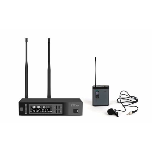 FBW A1D-Presenter радиосистема, комплект из диверситивного приёмника A12R и передатчика A100BT с петличным микрофоном, 512-537МГц
