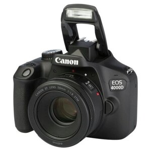 Фотоаппарат Canon EOS 4000D Kit EF 50mm f/1.8 STM, черный