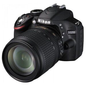 Фотоаппарат nikon D3200 kit AF-S DX nikkor 18-105mm f/3.5-5.6G ED VR, черный