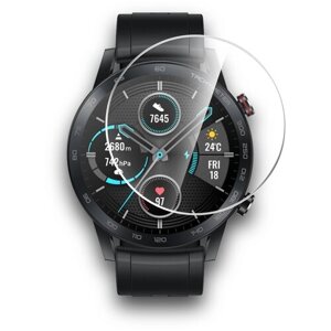 Гидрогелевая защитная пленка на Honor Magic Watch 2 46mm/Huawei Watch GT2 46mm/Хонор Мейджик Вотч 2/Хуавей Вотч ГТ2 на экран прозрачная 2 шт, Brozo