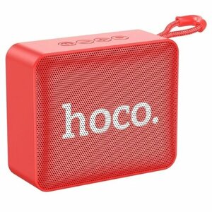 Hoco Портативная колонка Hoco BS51, 5 Вт, ВТ 5.2, FM, AUX, 1200 мАч, красная