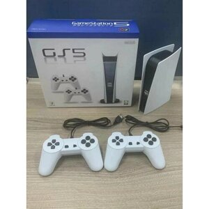 Игровая приставка GS5 / Игровая консоль GAME STATION 5, 200 ретро игр, 2 джойстика / Портативная приставка для телевизора / Видеоигры для детей