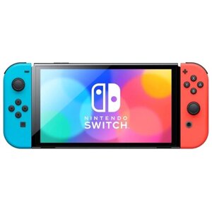 Игровая приставка Nintendo Switch OLED 64 ГБ, Team Sonic Racing, неоновый синий/неоновый красный