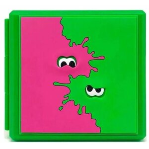 Кейс-футляр для хранения 12 картриджей (игр) Splatoon"NSW-038U) Зеленый (Switch)