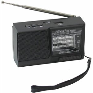 Компактный аналоговый радиоприемник с Bluetooth адаптером и обладающий функционалом портативной акустики NNS NS-8106S
