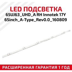 LED подсветка (светодиодная планка) для телевизора 65UJ63_UHD_A RH InNotek 17Y 65inch_A-Type_Rev0.0_160809