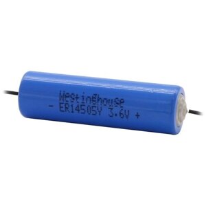 Литиевая батарейка 3.6 В Westinghouse ER 14505Y (AA) axial wires
