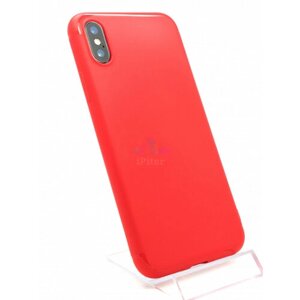 Матовый чехол BoraSCO для iPhone XS / X, Красный