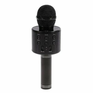 Микрофон для караоке LuazON LZZ-56, WS-858, 1800 мАч, чёрный (комплект из 2 шт)