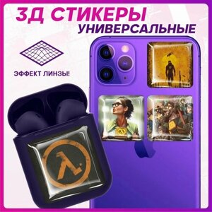 Наклейки на телефон 3D Стикеры Half life