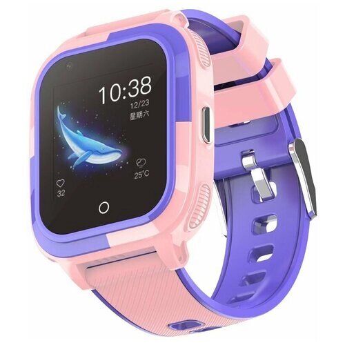 Наручные умные часы Smart Baby Watch Wonlex CT11 розовые, электроника с GPS и видеозвонком, аксессуары для детей