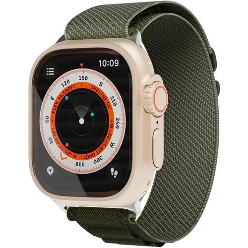 Нейлоновый ремешок для Apple Watch 42/44/45 (темно-зеленый)