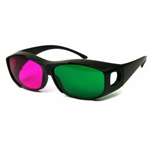 Очки 3D discover анаглифные с цветными фильтрами, пурпурный/зеленый