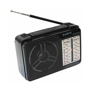 Переносной радиоприемник с питанием от сети 220 Вольт или от батареек HAIRUN/GOLONE RX-607ACW