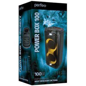 Perfeo пас “power box 100 infinity” 100BT, 2 б/п микрофона