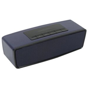 Портативная беспроводная Bluetooth колонка Lider Mobile L2022 / Koleer S2025 музыкальная акустика с радио и блютуз, синяя