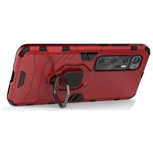 Противоударный чехол с кольцом Panther Case для Xiaomi Mi 10 Ultra красный