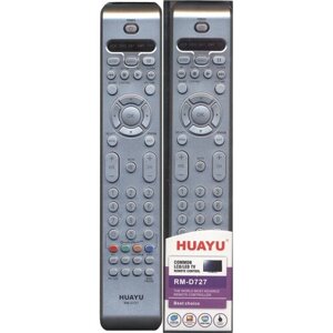 Пульт ДУ Huayu RM-D727 для для телевизоров Philips, черный/серебристый