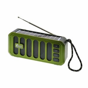 Радио на аккумуляторе с солнечной панелью (USB, Bluetooth) FP-502-Sзеленый Fepe