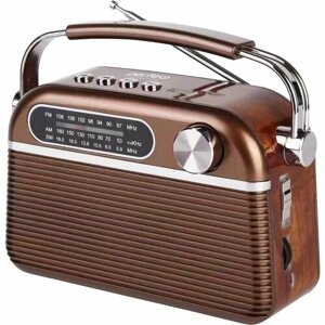 Радиоприемник аналоговый Perfeo радиоприемник аналоговый Юность I30BL (коричневый)