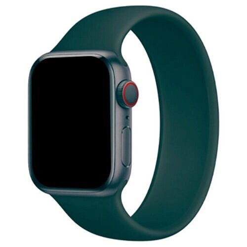 Ремешок-браслет силиконовый Solo Loop для Apple Watch 38/40/41 мм, S (128мм), темно-зеленый (11)