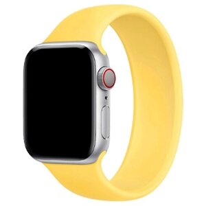 Ремешок-браслет силиконовый Solo Loop для Apple Watch 38/40/41 мм, S (128мм), желтый (2)