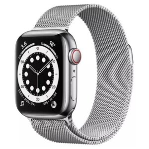 Ремешок для Apple Watch 38/40/41 мм миланская петля серебро