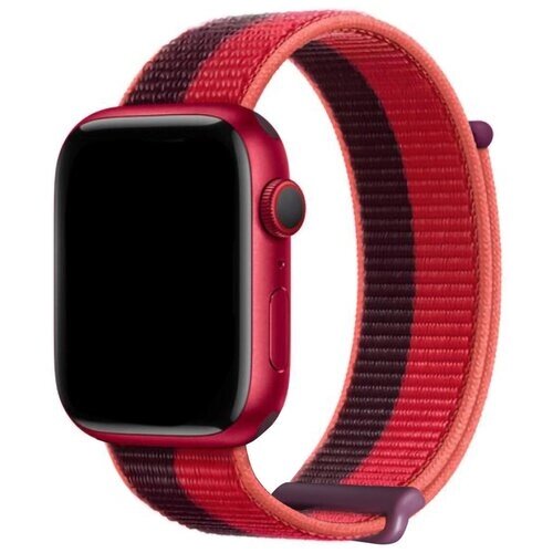 Ремешок для Apple Watch 42 мм / 44 мм / 45 мм Dux Ducis, Sport Version, вишневый/красный