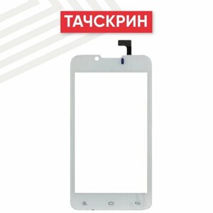 Сенсорное стекло (тачскрин) для мобильного телефона (смартфона) Fly Radiance (IQ441), белое