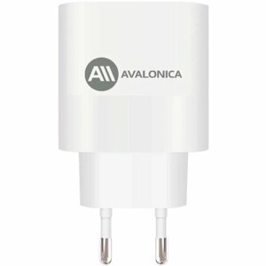 Сетевое зарядное устройство Avalonica AVA-WCH-009, USB-C + USB-A, 65 Вт, 3 A, белый