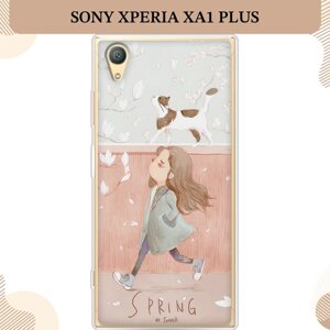 Силиконовый чехол "Девочка-весна" на Sony Xperia XA1 plus / Сони Иксперия XA1 Плюс