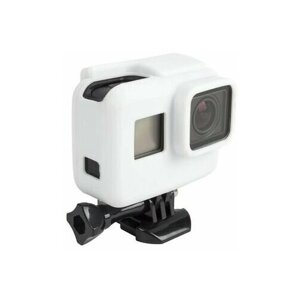 Силиконовый чехол для камеры GoPro 5 в рамке (белый)