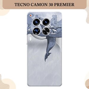 Силиконовый чехол "Два измерения" на Tecno Camon 30 Premier / Текно Камон 30 Премьер, прозрачный
