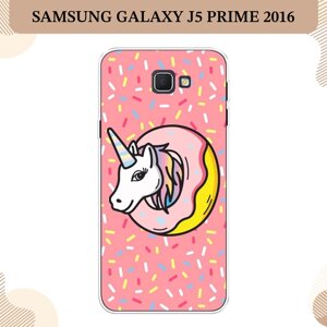 Силиконовый чехол "Единорог в пончике" на Samsung Galaxy J5 Prime 2016 / Самсунг Галакси J5 Prime 2016