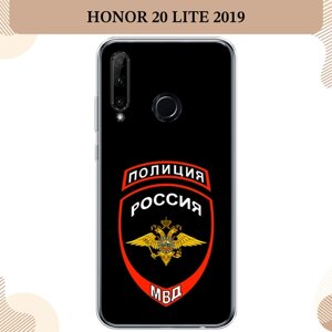 Силиконовый чехол "Эмблема Полиции" на Honor 10i/20 Lite 2019/20e/Huawei P Smart Plus 2019 / Хонор 10i