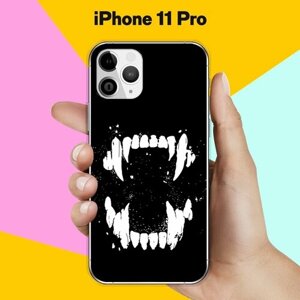 Силиконовый чехол на Apple iPhone 11 Pro Зубы / для Эпл Айфон 11 Про