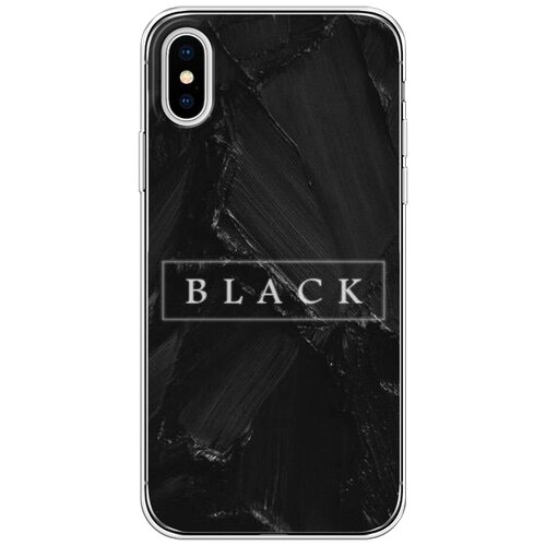 Силиконовый чехол на Apple iPhone XS (10S) / Айфон Икс Эс Black цвет