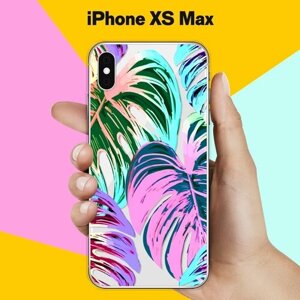 Силиконовый чехол на Apple iPhone XS Max Яркая пальма / для Эпл Айфон Икс С Макс