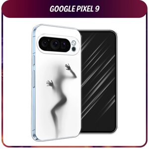 Силиконовый чехол на Google Pixel 9 / Гугл Пиксель 9 "Девушка в душе"