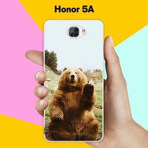 Силиконовый чехол на Honor 5A Медведь 13 / для Хонор 5А