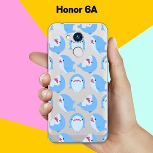 Силиконовый чехол на Honor 6A Акулы / для Хонор 6А