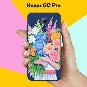 Силиконовый чехол на Honor 6C Pro Букет цветов / для Хонор 6Ц Про