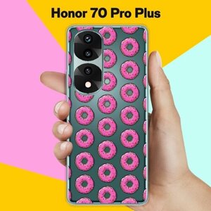 Силиконовый чехол на Honor 70 Pro Plus Пончики / для Хонор 70 Про Плюс