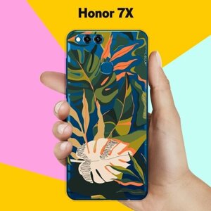 Силиконовый чехол на Honor 7X Растения / для Хонор 7 Икс