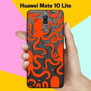 Силиконовый чехол на Huawei Mate 10 Lite Осьминог / для Хуавей Мейт 10 Лайт
