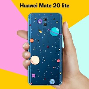 Силиконовый чехол на Huawei Mate 20 lite Планеты / для Хуавей Мейт 20 Лайт