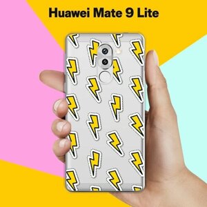 Силиконовый чехол на Huawei Mate 9 Lite Молнии / для Хуавей Мейт 9 Лайт